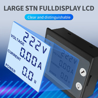 Peacefair PZEM-011 Meter AC Satu Fasa 80-260V 100A KWh dengan CT Terpisah LCD Voltmeter Amperemeter Wattmeter