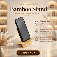 Support de téléphone en bois, support de téléphone portable en bois pour bureau, support d'iPad en bois pour affichage