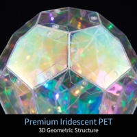 Boule suspendue 3D irisée à LED, ornement prismatique en PET, lumière géométrique lumineuse, décoration de sapin de Noël, prix direct usine