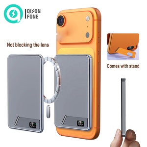 Cargador Magnético Portátil Ligero del Tamaño de una Tarjeta, 5000/10000mAh de Capacidad Real, Carga Inalámbrica a Baja Temperatura, Soporte de Escritorio Oculto - Product Image 5