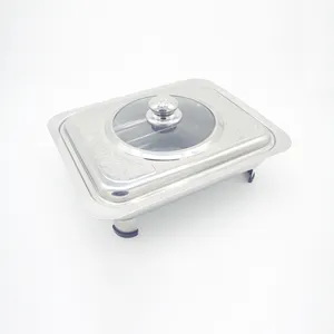 China manufacturer rectangle Combination cover modern square style food warmer stainless steel chafing dishes for sale