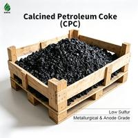 Coke de pétrole calciné CPC, Prix S 3% max, Faible teneur en cendres 0,25% max, Qualité anode pour anodes pré-cuies en aluminium et fonderie