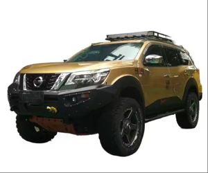 Per Nissan Terra 2018+ 4x4 Accessori Paraurti Anteriore Off-Road in Acciaio Rinforzato Nero con Staffa Verricello e Fori per Fendinebbia - Product Image 3
