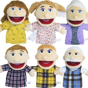 Títeres <span class=keywords><strong>de</strong></span> Mano <span class=keywords><strong>de</strong></span> Peluche Suaves con Diseño <span class=keywords><strong>de</strong></span> Dibujos Animados, Regalo para Niños, OEM, Venta al Por Mayor - Product Image 3