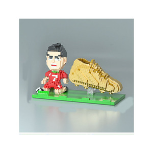 Excellent Vendeur 2026 Support <span class=keywords><strong>de</strong></span> Téléphone et Porte-Stylo en Plastique ABS Style <span class=keywords><strong>Lego</strong></span> pour Stars du Football Mondial, Blocs <span class=keywords><strong>de</strong></span> Construction Micro Mbappe pour Bureau - Product Image 1
