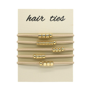 Ensemble <span class=keywords><strong>de</strong></span> 5 attaches pour cheveux personnalisables, bracelets bohèmes pour femmes, attaches pour <span class=keywords><strong>queue</strong></span> <span class=keywords><strong>de</strong></span> <span class=keywords><strong>cheval</strong></span>, bracelet pour filles, accessoires mignons pour cheveux - Product Image 4
