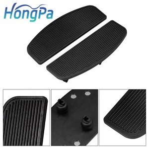 HONGPA Motorcycle Footboards Foot Pads Foot Board Pedals for Harley Touring Electra <strong>Glide</strong> FLHR Softail Fat Boy - Product Image 5