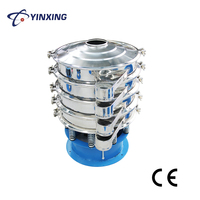 Machine de tamisage vibratoire circulaire automatique en acier inoxydable avec tamis rotatif et certificat CE pour le tamisage de solides fins