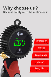 255 Psi DP-802 팽창하는 디지털 타이어 팽창기 공기 압축기 자동차 - Product Image 4