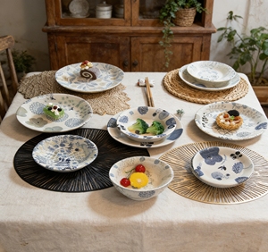 Factory Direct Price Contemporary Popular Household Hotel Ceramic Stoneware Eco-Friendly Oven Dishwasher Safe <b>Dinnerware</b> <b>Sets</b> - Product Image 2