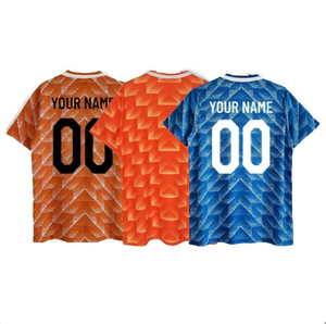 Maillot de football rétro personnalisé Pays-Bas 1988-1998, maillot de football personnalisé DIY, maillot de sport rétro classique pour l'entraînement - Product Image 1