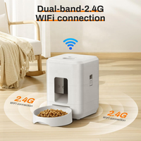 Distributeur automatique de nourriture pour chien 2L, alimenté par batterie, avec minuterie, Wifi, pour chats, programmation des repas, distributeur automatique de nourriture pour chats avec caméra