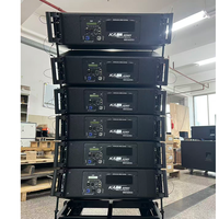 KA208A Çift 8 İnç Aktif Line Array Hoparlör 500W Neodimyum Güçlü PA Hoparlör Kilise Tiyatro Salonu Kurulumu için