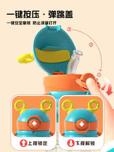 Copa de entrenamiento de silicona a prueba de derrames-Mango ponderado, pico y pajita, perfecto para la transición de niños pequeños, seguro para bebés - Product Image 3