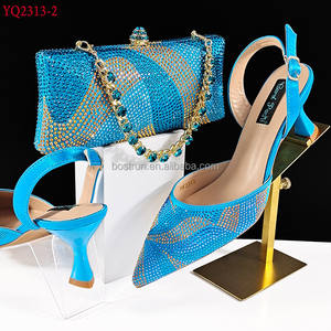 YQ2313 nuovo colore <span class=keywords><strong>argento</strong></span> moda <span class=keywords><strong>scarpe</strong></span> italiane <span class=keywords><strong>con</strong></span> abbinamento pochette calda africano grande matrimonio <span class=keywords><strong>con</strong></span> <span class=keywords><strong>tacco</strong></span> alto e borsa Set festa - Product Image 5