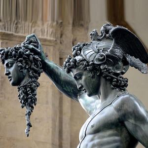 Estatua de bronce antiguo de tamaño real, escultura de mitología griega antigua de bronce Medusa - Product Image 6