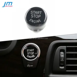 Araba motoru Start Stop düğmesi Trim için BMW F20 F22 F30 F32 X5 X6 M spor G30 F80 anahtar düğme kapağı araba aksesuarları