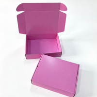 Boîte en carton ondulé à faible MOQ, emballage artisanal, petite boîte pliante en papier ondulé pour envoi postal