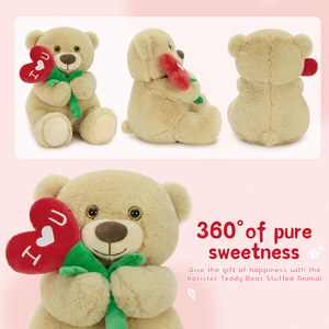 Oso <span class=keywords><strong>de</strong></span> Peluche con Ramo <span class=keywords><strong>de</strong></span> Corazones Romántico, <span class=keywords><strong>Regalo</strong></span> <span class=keywords><strong>para</strong></span> Novia o Novio, Símbolo <span class=keywords><strong>de</strong></span> Amor <span class=keywords><strong>para</strong></span> el Día <span class=keywords><strong>de</strong></span> San Valentín o Aniversario - Product Image 3