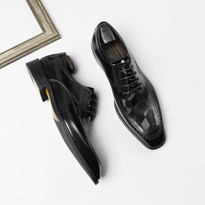 Zapatos Oxford de Trabajo para Hombre Goodyear, Nuevo Estilo, Cuero Genuino, Hechos a Mano, Retro, Casuales de Negocios, con Cordones, Impermeables y Transpirables - Product Image 1