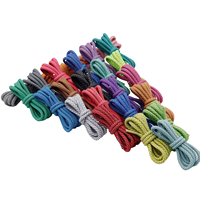 Lacets ronds réfléchissants tissés multicolores en gros, directement de l'usine, pour accessoires de marques de chaussures