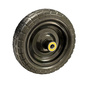 Rueda de espuma de poliuretano sólida de 10 pulgadas, resistente al desgaste, para herramientas de jardín y vehículos, repuesto universal - Product Image 1
