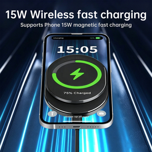 Cargador Inalámbrico Magnético para Auto ASPOR A522, Carga Rápida de 15W, Soporte Magnético para Celular con Ventilación de Aire, Imán Fuerte para Teléfonos - Product Image 4