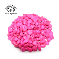 Mini-pierres décoratives multicolores en gros (rouge, bleu, vert, noir) pour aquarium et réservoir de poissons – Gravier de couleurs mélangées