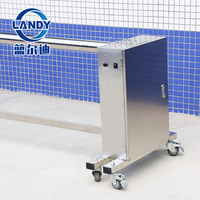 Rouleau de couverture de piscine motorisé en acier inoxydable, résistant aux UV, résistant à la corrosion, facile à installer, couverture de piscine automatique