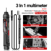 A3005B 6000 Compteur Multimètre Stylo Détecteur de Séquence de Phase Compteur de Tension AC/DC Ohm Temp Diode Outils d'Électricien