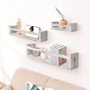 Wooden <b>Wall</b>-<b>Mounted</b> Storage Rack Rectangle Floating <b>Shelf</b> For Living Room Home Decoration Multifunctional Display <b>Shelves</b> - Product Image 1