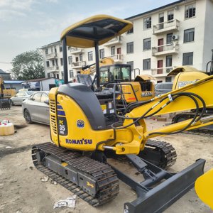 used open Komatsu PC35 Mini <b>Excavator</b> 3.5 Ton Hydraulic Crawler With AC Used mini 3.5 ton digger - Product Image 1
