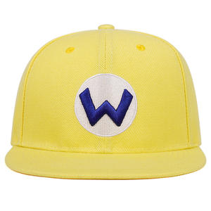Casquette de <span class=keywords><strong>baseball</strong></span> <span class=keywords><strong>Mario</strong></span> tendance d'été style hip-hop, décontractée, brodée de lettres de dessin animé, pare-soleil pour la randonnée et la protection solaire - Product Image 1