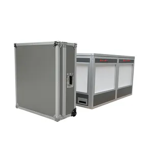 Tourgo portátil simultâneo 2 pessoas mesa topo interprete cabine tradução desktop booth