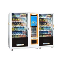Máquina Expendedora Inteligente en Oferta con Pantalla Táctil, Máquina Expendedora Comercial Combinada de Aperitivos y Bebidas para Oficinas y Centros Comerciales