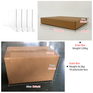 4 6 8 packs de sacs en acrylique transparent Organisateur d'étagères Séparateurs de sacs à main Vêtements Chandails Rangement Placard Organisation Étagères - Product Image 4