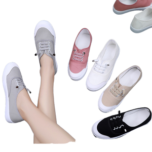 Chaussures en <span class=keywords><strong>toile</strong></span> 2025 printemps mode à lacets respirant polyvalent décontracté femmes chaussures en <span class=keywords><strong>toile</strong></span> pour décontracté quotidien - Product Image 2
