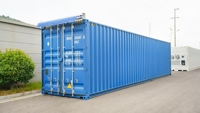 Chambre froide conteneurisée solaire 20ft 40ft avec unité de réfrigération Emerson YAIR pour le stockage de fruits de mer, viande et produits laitiers pour fermes insulaires