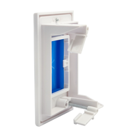 Plaque murale flexible en silicone pour entrée et passage de câbles, norme américaine 1 gang