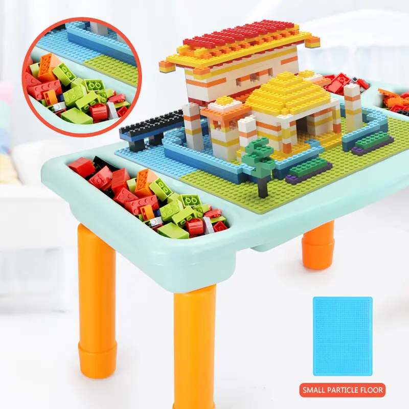 Multifunctionele Diy Assembleren Glijballen Rollende Baan Blok Speelgoed Bouwstenen Tafelspeelgoed Set Voor Kinderen Compatibele Lego 'S