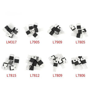 40PCS <span class=keywords><strong>Mosfet</strong></span> Transistor Surtido Kit IC TO-220 L7805 L7806 L7809 L7812 L7815 L7905 L7909 <span class=keywords><strong>LM317T</strong></span> Reguladores de voltaje - Product Image 3