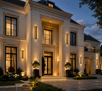 Applique murale LED linéaire moderne pour extérieur, étanche IP65, en aluminium noir, pour villa, hôtel, jardin, architectural, sur mesure, vente en gros, garantie 3 ans