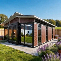 ZYBOX Maison préfabriquée en conteneur en bois de 30 pieds avec une chambre, maisons préfabriquées de luxe en conteneurs extensibles de 40 pieds avec 4 chambres