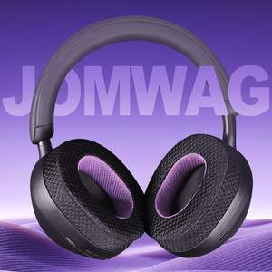 Coussinets d'oreille de remplacement Jomwag en maille respirante et mousse à mémoire de forme pour WH-1000XM5 - Ajustement personnalisé Noir/Violet - Product Image 6
