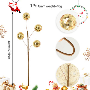 Adornos de Bolas Navideñas con Lentejuelas, Bola de Discoteca con Espejo para Árbol de Navidad, Decoraciones Láser para Bares - Product Image 4