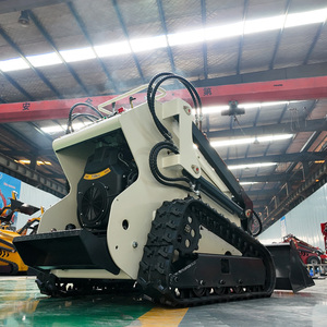 小型スキッドステアローダークボタディーゼルエンジン高油圧流量強力クローラーローダー - Product Image 4