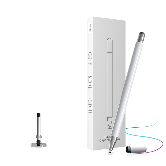2 in 1 Touch Screen Stylus Pen Active Capacitance Pen Universal Resistive Pc Touch Pen Use for Ipad Galaxy Tab Pc Xiaomi Mi Pad