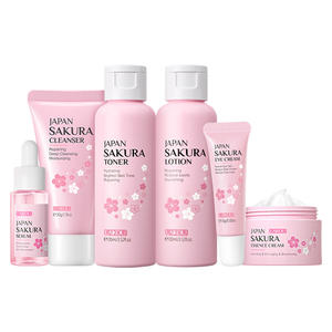 LAIKOU – kit de soins pour la peau, sérum nettoyant, Lotion, Toner, crème, Sakura japonais, 6 pièces - Product Image 1