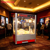 Machine à Popcorn Électrique Commerciale OY-818 avec Système de Chauffage, Design Compact pour Cinéma, Fast-Food et Snack-Bar