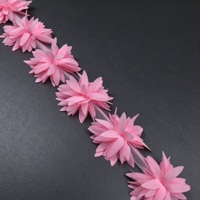 Renda Chiffon Daun Magnolia Ramah Lingkungan Merek XT untuk Anting DIY, Dekorasi Pernikahan, & Pakaian Anak